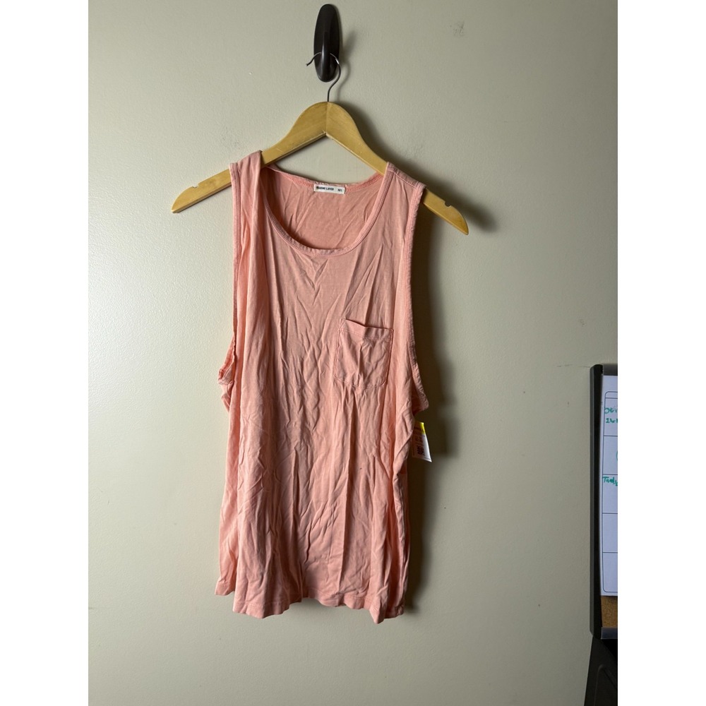 MARINE LAYER Desert Flower Cotton Blend Garment Dyed Signature Tank Top Womens M